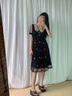 薇洛萱女裝2025夏季新款連衣裙女鏤空繡花網(wǎng)紗拼接時(shí)尚中長裙子夏天8040 圖片色 L 建議98-115斤 曬單實(shí)拍圖
