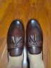 CAPLOST意大利復古流蘇樂(lè )福鞋男士皮鞋英倫潮流一腳蹬懶人鞋商務(wù)休閑鞋 咖啡色 39 曬單實(shí)拍圖