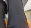 伊芙丽（eifini）防晒高级垂感帅气深褶窄版直筒西装裤女2024春装新款裤子 黑色 直筒裤 160/64A/M 晒单实拍图