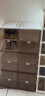 蚂蚁盒子（MAYIHEZI）免安装可折叠鞋盒茶色塑料鞋柜门口收纳防尘防潮鞋盒  2列6层12格 实拍图