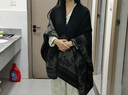 嬈蝶雙面暗黑大披肩女草原云南民族風旅游披肩斗篷外搭披風圍巾 熱賣暗黑-雙面拼色 160-135cm 曬單實拍圖