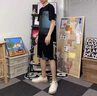 NASA BASE純棉短袖t恤男冰絲夏季休閑運(yùn)動(dòng)套裝夏天衣服男裝半袖體恤夏裝潮 21013黑色+2099黑色 XL 125-145斤 曬單實(shí)拍圖