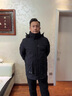 皮爾卡丹（pierre cardin）極寒雪域四代針織保暖男士戶外中長款加厚90鵝絨羽絨服男 黑色 175/96A 曬單實拍圖