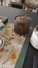宫薰 烟灰缸创意紫砂带盖防飞灰家用办公室茶几装饰摆件 海纳百川10cm 实拍图