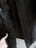 BOYXCO中長款羽絨服男女冬季新款學生過膝情侶連帽加厚保暖寬松港風外套 黑色 L 建議120-145斤 曬單實拍圖
