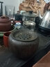 陶迷（TAOMI） 茶具配件 鐵銹釉茶渣缸窯變鎏金釉建水陶瓷帶蓋過(guò)濾茶洗水盂茶具 曬單實(shí)拍圖