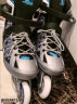 美洲狮（COUGAR ）成人可调码数轮滑鞋直排轮溜冰鞋 银紫M码 实拍图