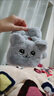 Shiftend手套女冬季可愛(ài)毛絨絨小貓咪少女風(fēng)韓版百搭學(xué)生露指手套兩用秋冬 貓咪灰色 翻蓋款 曬單實(shí)拍圖