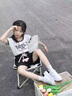 星期六（St&Sat）童鞋2025春季新款兒童校園小白鞋女童百搭輕便板鞋韓版男童休閑鞋 白黑 31 內長19.6cm 曬單實拍圖