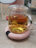 加熱杯墊保溫底座55度恒溫杯墊恒溫器底座家用水杯加熱器辦公室茶杯墊熱牛奶神器茶具配件觸控茶杯加熱底座 粉色兔子三檔溫度 曬單實(shí)拍圖