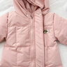 G.DUCKKIDS嬰兒羽絨服6-12個(gè)月新生兒女寶寶連體衣秋冬季保暖幼兒外套外出服 加絨 粉色 80 建議75-85cm7-11月 曬單實(shí)拍圖