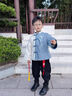 旗鉑漢服男童秋冬2025新款兒童國風(fēng)古風(fēng)男寶寶唐裝男孩古裝過(guò)年衣服冬 霜翎上衣 110 曬單實(shí)拍圖