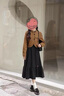 妃莉杋（FeiLiFan）連衣裙女裝2024新款秋季鹽系穿搭套裝女時(shí)尚氣質(zhì)顯瘦吊帶長裙子女 外套+裙子 M 曬單實(shí)拍圖