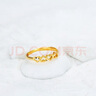 謝瑞麟（TSL）黃金戒指心連心女開(kāi)口鏤空結(jié)婚足金指環(huán)YL950 約1.8g 曬單實(shí)拍圖