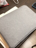 適用華為matebook14內膽包輕薄筆記本電腦包防震平板保護套收納袋 純淺灰色 MateBook 14/D14 SE版 曬單實(shí)拍圖