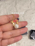 琪苗芃S925銀鹿角珍珠吊墜項(xiàng)鏈韓版簡(jiǎn)約甜美麋鹿鎖骨鏈新年禮物送女生 白金色 曬單實(shí)拍圖