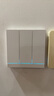 LifeSmart流光開關(guān)PRO 智能語音控制手機(jī)遠(yuǎn)程app支持HomeKit 零火版白色三開 1600萬燈條 曬單實(shí)拍圖