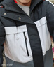 特步門店同款連帽外套男冬季加厚保暖夾克撞色運動服977429180373 正黑色 XL 曬單實拍圖