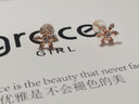 Grace Girl18K金雪花耳釘女高級(jí)感飾品養(yǎng)耳洞送女朋友情禮物 18k金-雪花耳釘+輕奢禮盒 曬單實(shí)拍圖
