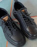 森馬休閑皮鞋男款2026春季新款男鞋真皮耐磨防滑男士復古防水工裝鞋男 黑色 41 曬單實(shí)拍圖