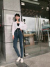 紅蜻蜓高腰牛仔褲女2025年春季新款女士女裝休閑鉛筆小腳長(zhǎng)加絨褲子女 8377三排扣牛仔褲#藍(lán)灰色常規(guī) 28 曬單實(shí)拍圖
