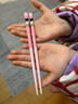 若狹職人日本原裝進(jìn)口兒童筷子竹質(zhì)可愛(ài)卡通6-12歲洗碗機適用 貓 粉色 單雙 曬單實(shí)拍圖