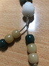默研（MOYAN）白玉綠菩提跑環(huán)配飾墨綠色流蘇漸變蓮花手持穗子手串DIY吊穗吊墜 曬單實(shí)拍圖