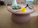 密林 简约现代茶几小户型客厅小尺寸边几圆形创意网红ins阳台组合套几 大号花边款-粉色 整装 实拍图