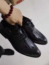 啄木鳥(niǎo)內增高皮鞋男鞋春夏秋冬年輕人休閑正裝韓版透氣日常辦公室鞋子男 黑色810加絨款 40 曬單實(shí)拍圖