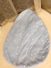 艾茵美包被睡袋初生嬰兒新生兒四季通用薄款襁褓一體防驚跳防踢被 霧藍海島-護頭【雙層】0-6個(gè)月 曬單實(shí)拍圖
