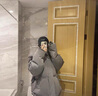 妙奕嘉棉服女士外套棉襖棉衣2025新款秋冬季女裝短款加厚面包服女小個(gè)子 灰色愛(ài)心抽繩防風(fēng)面包服 M 【建議100-115斤】 曬單實(shí)拍圖