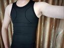 維尼瑪希緊身塑身衣束胸束腰藏肉神器男士收腹背心運動(dòng)收小肚子束身衣上衣 網(wǎng)紗款：黑色【適合夏季】 L碼【建議體重110-150斤】 曬單實(shí)拍圖