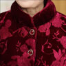安贞雪中老年女装妈妈装冬装棉服冬季老年人女士喜庆过寿生日款LYFS367 红色套装 3XL建议110-130斤 实拍图
