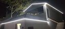 梵耀 LED白光燈帶超亮戶外室外外墻工地隧道照明室內(nèi)吊頂照明220v 50米白光【超亮5730芯片】5插頭 120珠三排燈珠（燈珠越多越亮） 曬單實拍圖