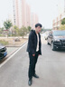 雅鹿外套男春季男裝外衣男士休閑連帽上衣青少年學(xué)生夾克春秋款衣服 1902黑色 XL 曬單實(shí)拍圖