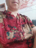 俞兆林（YUZHAOLIN）中年洋氣媽媽新款夏裝仿真.絲連衣裙高貴婚宴禮服中老年夏季大碼 酒紅色 2XL 115-125斤 曬單實(shí)拍圖