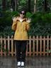 LAFUMA樂飛葉戶外沖鋒衣女 防水透濕II級(jí)風(fēng)衣連帽夾克外套 LFJA4CS62 土黃色GY 165/84A（38） 曬單實(shí)拍圖