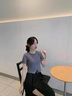 艾珠兒 連衣裙2021夏季新品女裝韓版女神范氣質(zhì)減齡時(shí)尚兩件套套裝裙小個(gè)子開叉高腰半身裙子休閑套裝女 圖片色 M 曬單實(shí)拍圖