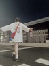 PMOG日系蠟筆小新印花百搭連帽衛衣女學(xué)生秋冬新款加絨薄款外套學(xué)院風(fēng) [白色]-加絨 L 105-120斤 曬單實(shí)拍圖
