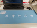 RS 游戲鼠標墊超大號加厚鎖邊定制辦公鍵盤(pán)墊男女生可愛(ài)創(chuàng  )意勵志個(gè)性桌墊 自律即自由 80x30cm普厚3mm 曬單實(shí)拍圖
