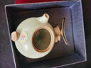 東道汝窯河南非遺茶壺 2014年老東道 泡茶壺 陶瓷茶壺汝瓷壺功夫茶具 品音茶壺（粉青） 230ml 曬單實拍圖