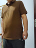 真維斯（Jeanswest）POLO衫男裝短袖夏季新款輕商務(wù)純色簡(jiǎn)約戶(hù)外百搭翻領(lǐng)輕薄上衣KC 深卡其2990 M 175/96A 曬單實(shí)拍圖