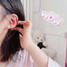 osewaya耳夾無(wú)耳洞女珍珠簡(jiǎn)約U型耳環(huán)夾少女耳環(huán)優(yōu)雅耳飾耳骨夾 6mm-金色 曬單實(shí)拍圖
