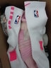 NBA CARES19款nba籃球襪高筒球員版實(shí)戰精英襪加厚毛巾底耐磨減震 中筒19白粉 均碼 曬單實(shí)拍圖