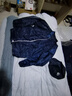 絡棠咚防靜電夾克分體衣服短款防塵工衣拉鏈款無塵服車間工作服 藏青（短款上衣 2XL 曬單實拍圖