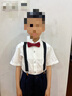 衣諾坊 六一兒童禮服套裝兒童演出服校服 中小學(xué)生花童合唱演出服裝 藏青男:短袖+長(cháng)褲+背帶+領(lǐng)結 130 （建議體重42-54斤） 曬單實(shí)拍圖