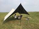 海巖（SEAROCK）黑膠帳篷天幕戶外野外露營裝備遮陽棚蝶形八角天幕旅行 蝶形八角超大天幕4.6*5.6米25人 曬單實拍圖