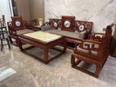 薇安卡 沙發(fā)墊【輕奢新中式】紅木沙發(fā)坐墊座墊實(shí)木椅子墊套罩羅漢床 南樓疏雨紅色 整套定制不退換 曬單實(shí)拍圖
