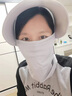溪谷幽幽防曬面紗帽子面罩一體女全臉夏天冰絲口罩遮臉護頸遮陽(yáng)帽大帽檐潮 【加大帽檐 全面防曬】灰色 曬單實(shí)拍圖