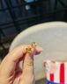 老鳳祥黃金耳釘女士款耳墜足金麥穗耳飾七夕情人節(jié)禮物送老婆女友 足金耳釘約1.4g贈(zèng)品牌禮盒 曬單實(shí)拍圖